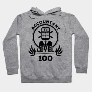 Level 100 Accountant Accountancy Fan Gift Hoodie